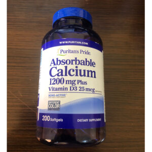puritan's pride absorbable calcium 1200mg *200 softgels