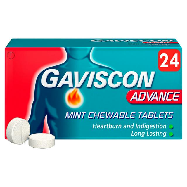 gaviscon advance chewable tablets *24tablets gaviscon advance chewable tablets *24tablets